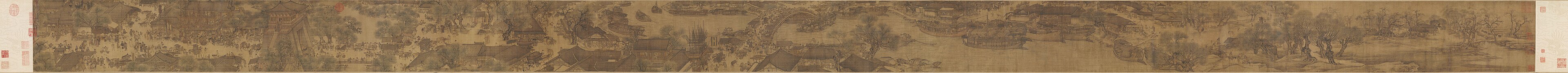 张择端《清明上河图》全卷缩略图（故宫博物院藏）