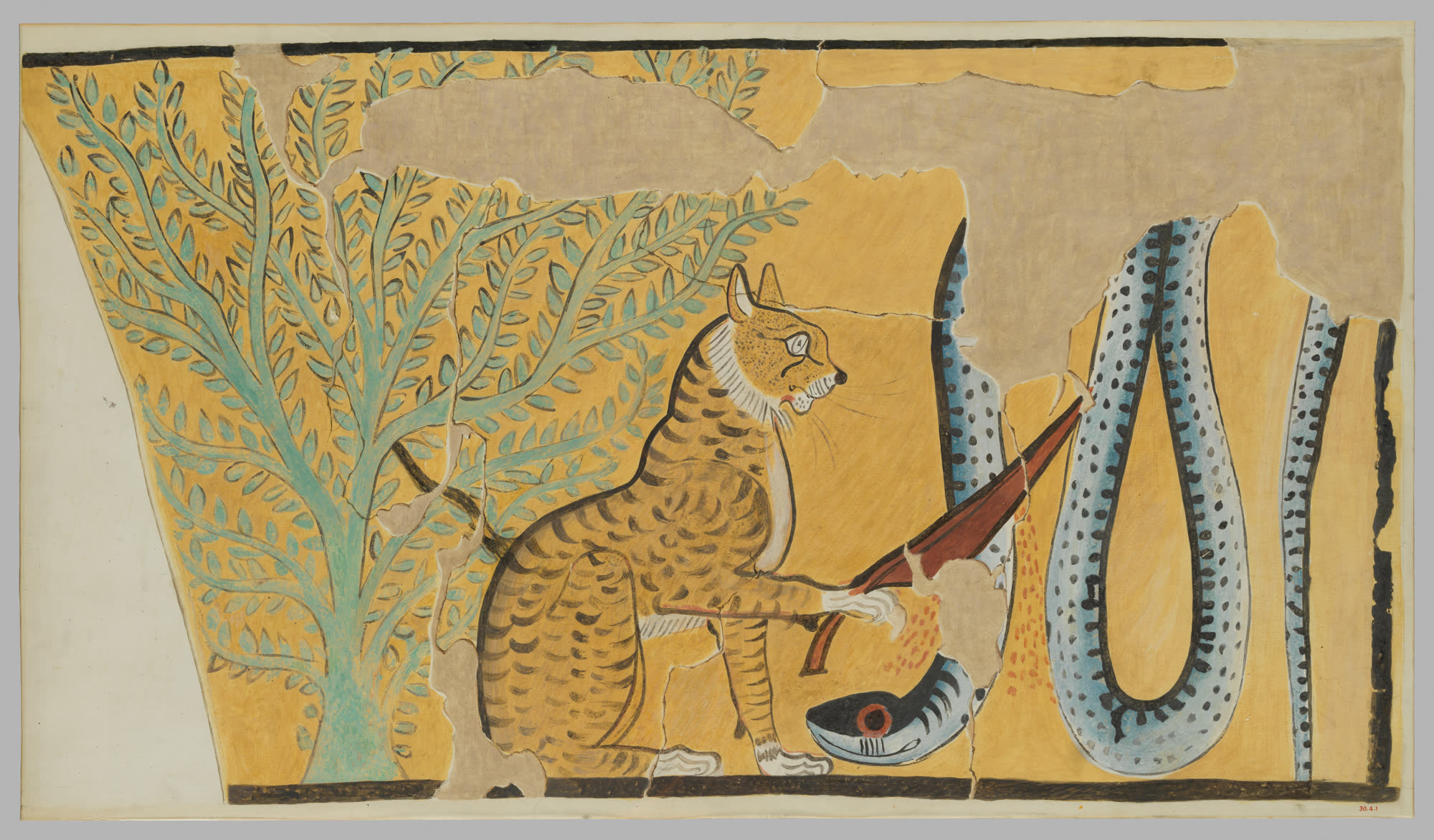 猫杀蛇（摹本）