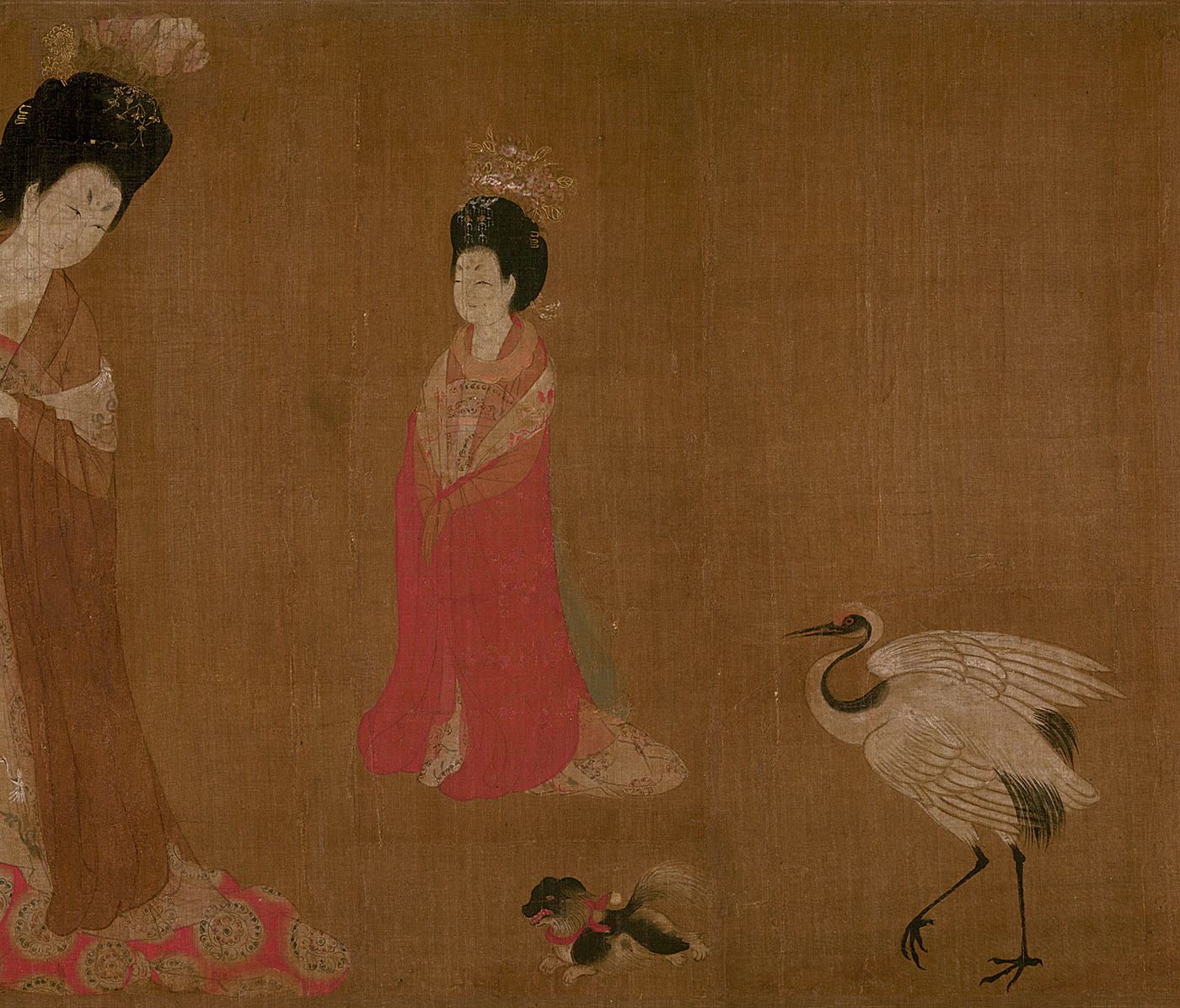 《簪花仕女图》局部