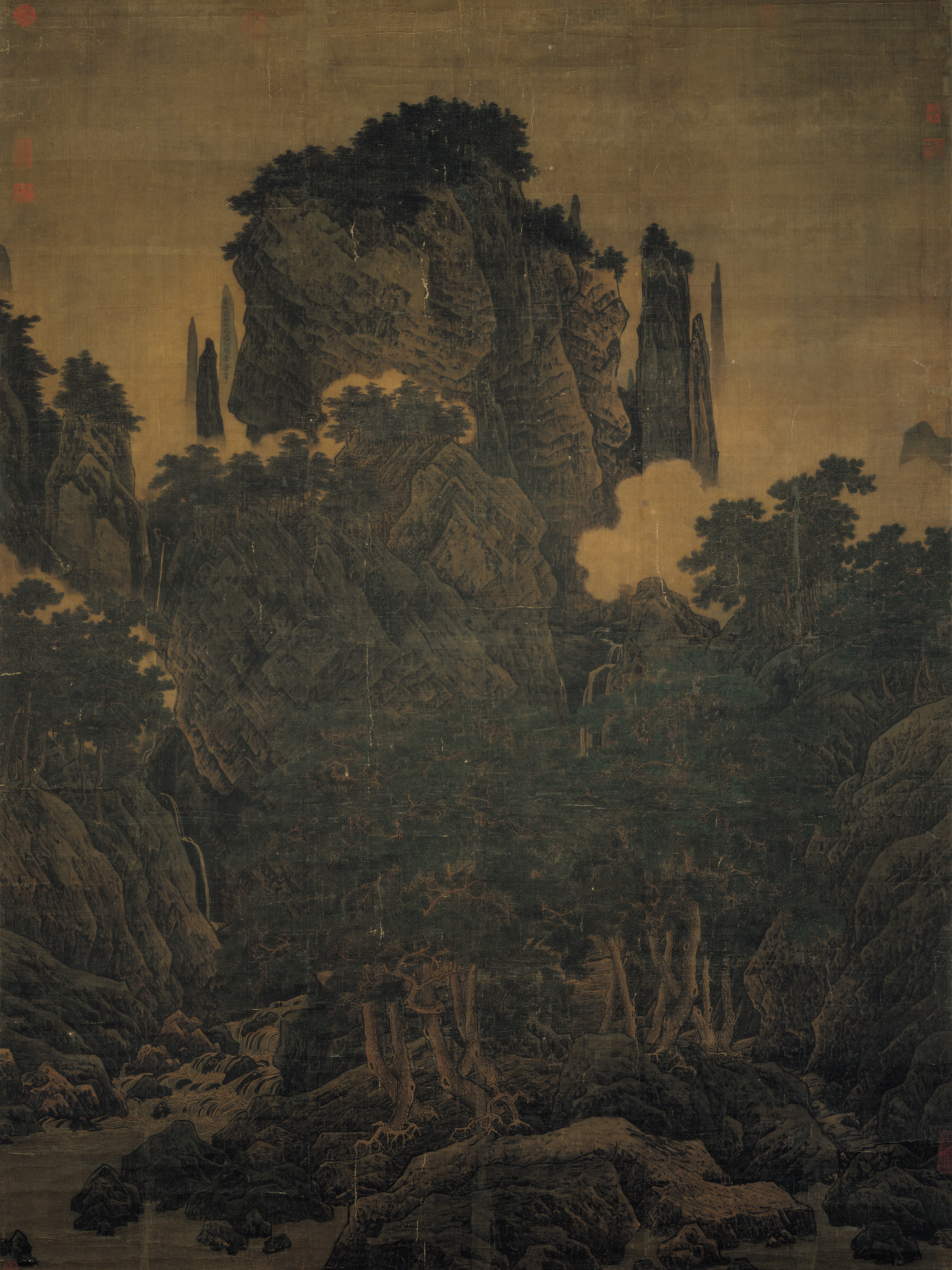李唐《万壑松风图》