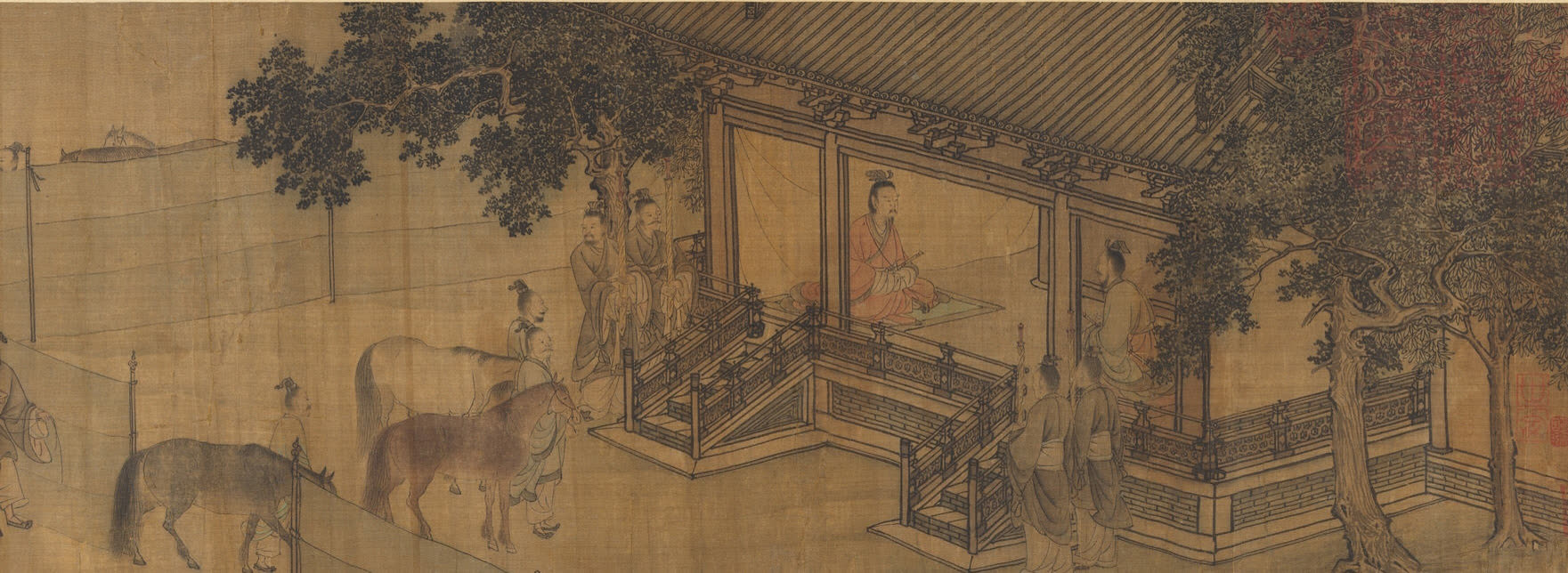 李唐《晋文公复国图》局部