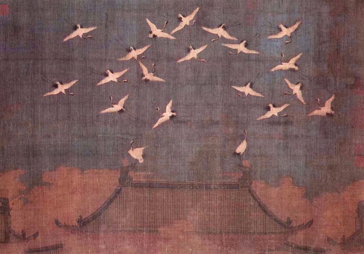 《瑞鹤图》画面