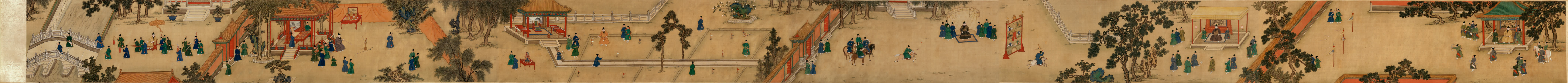 《明宣宗行乐图》卷全卷