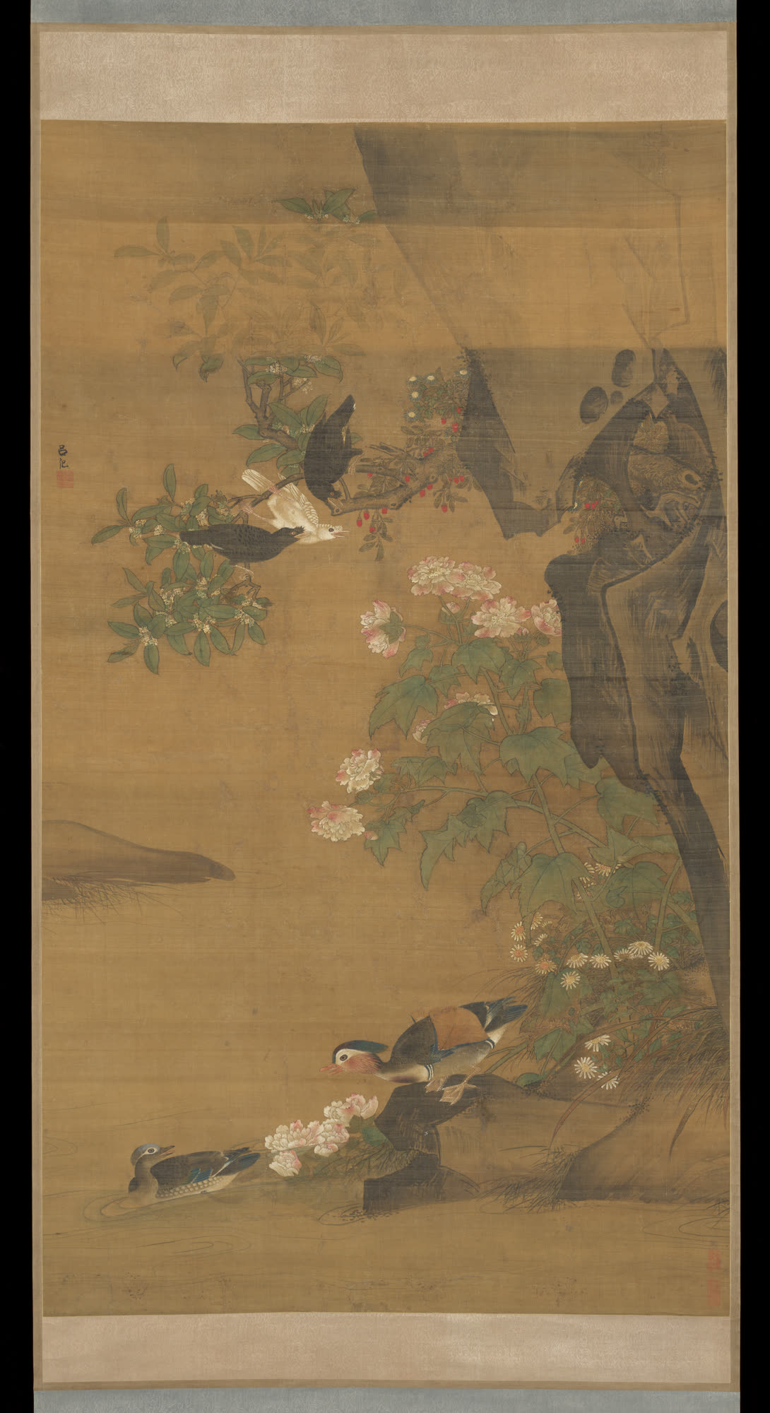吕纪《鸳鸯芙蓉图》