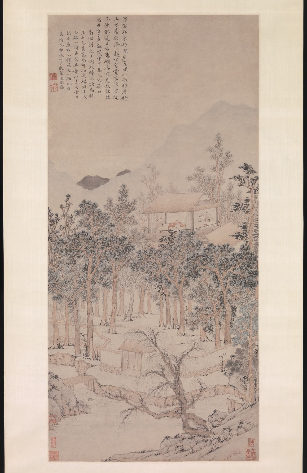 文徵明《楼居图》