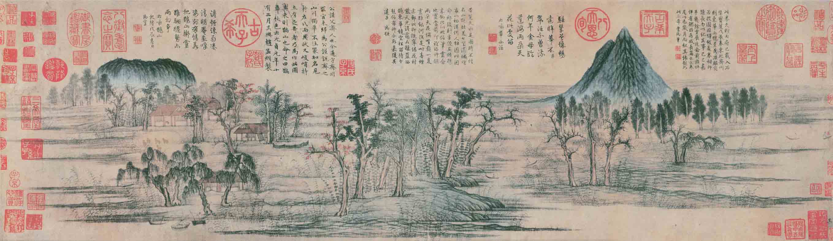 赵孟頫《鹊华秋色》全图
