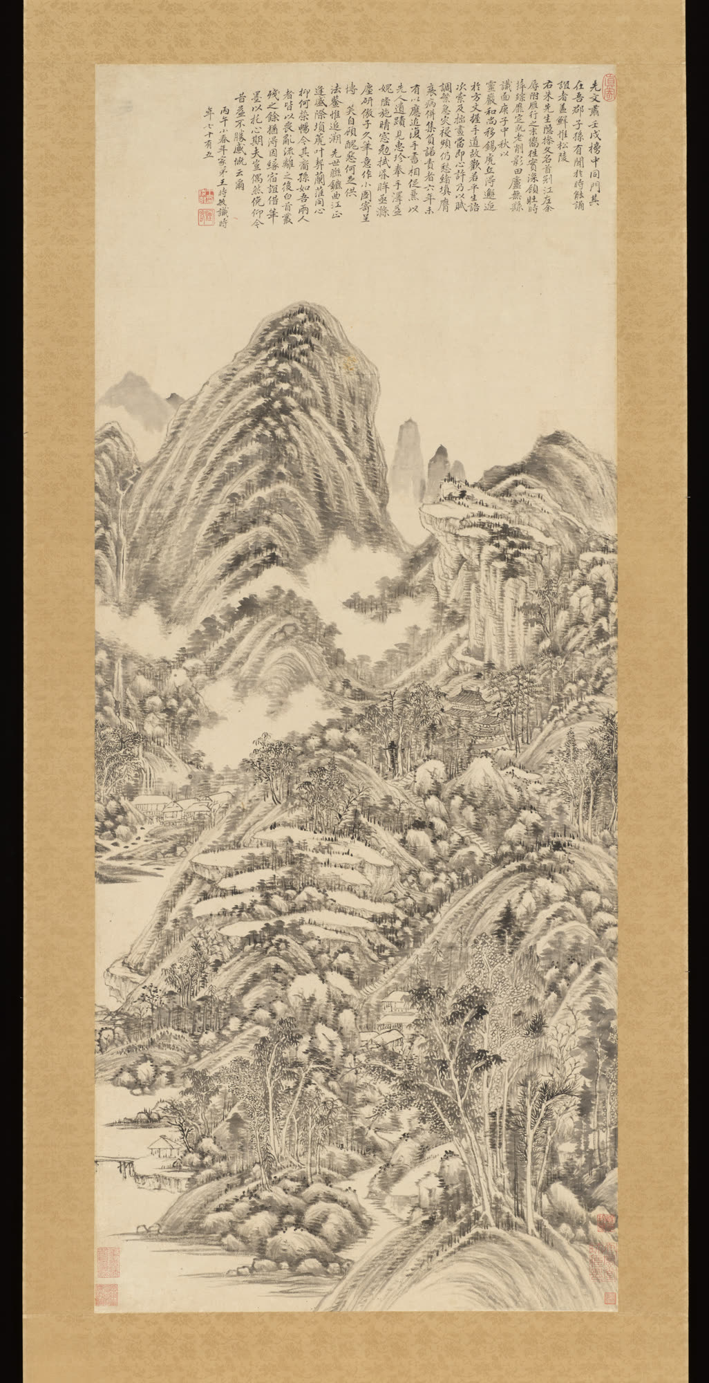 王时敏《仿黄公望山水》