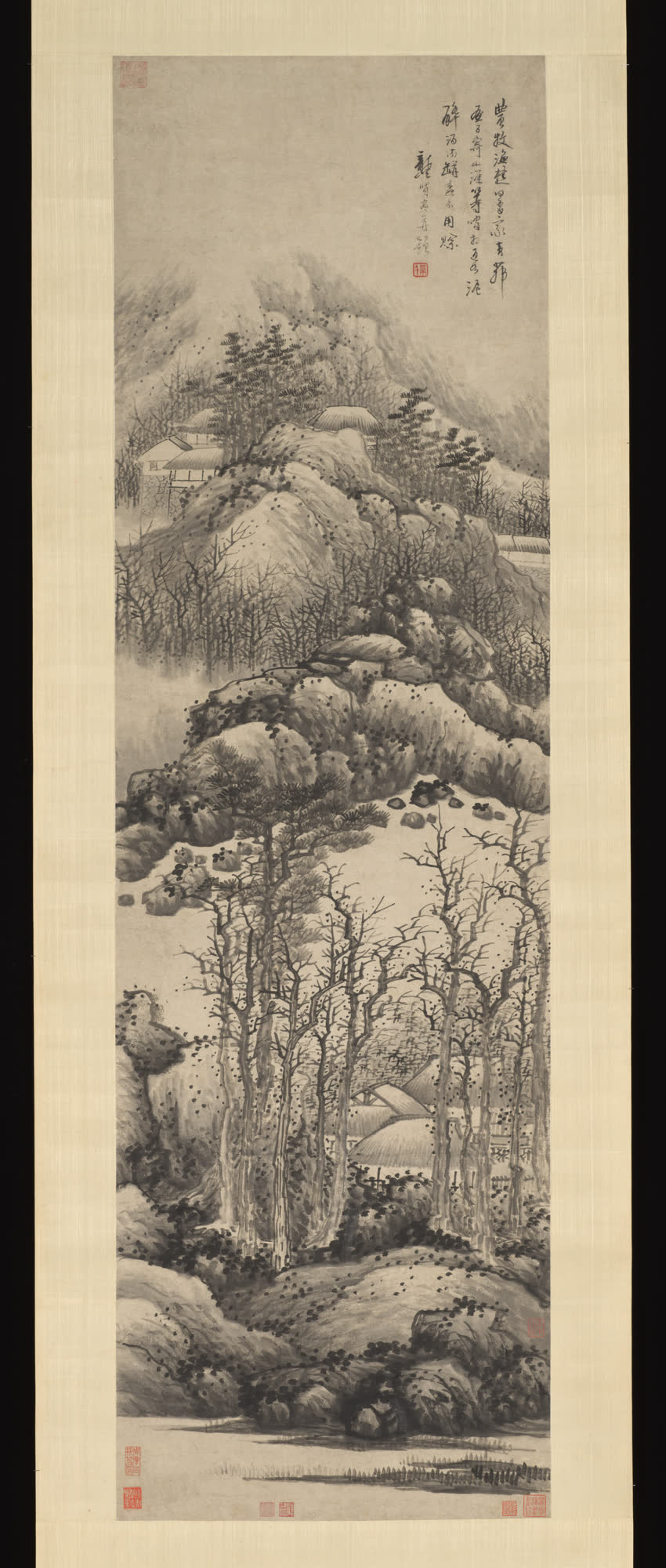 龚贤《寒山》