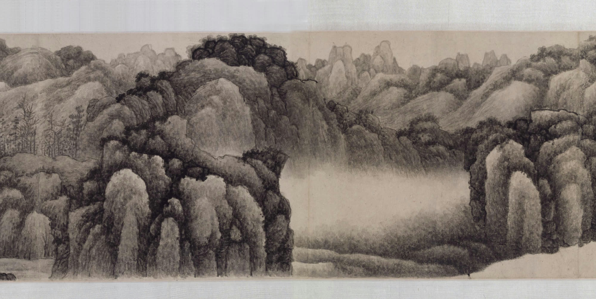 龚贤《溪山无尽图》局部