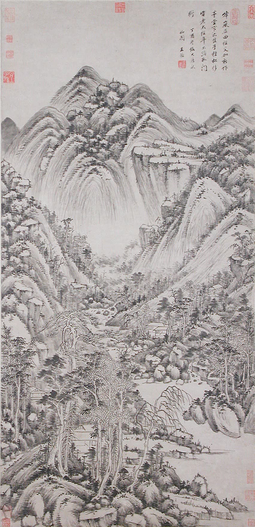 王鉴《仿黄公望山水》