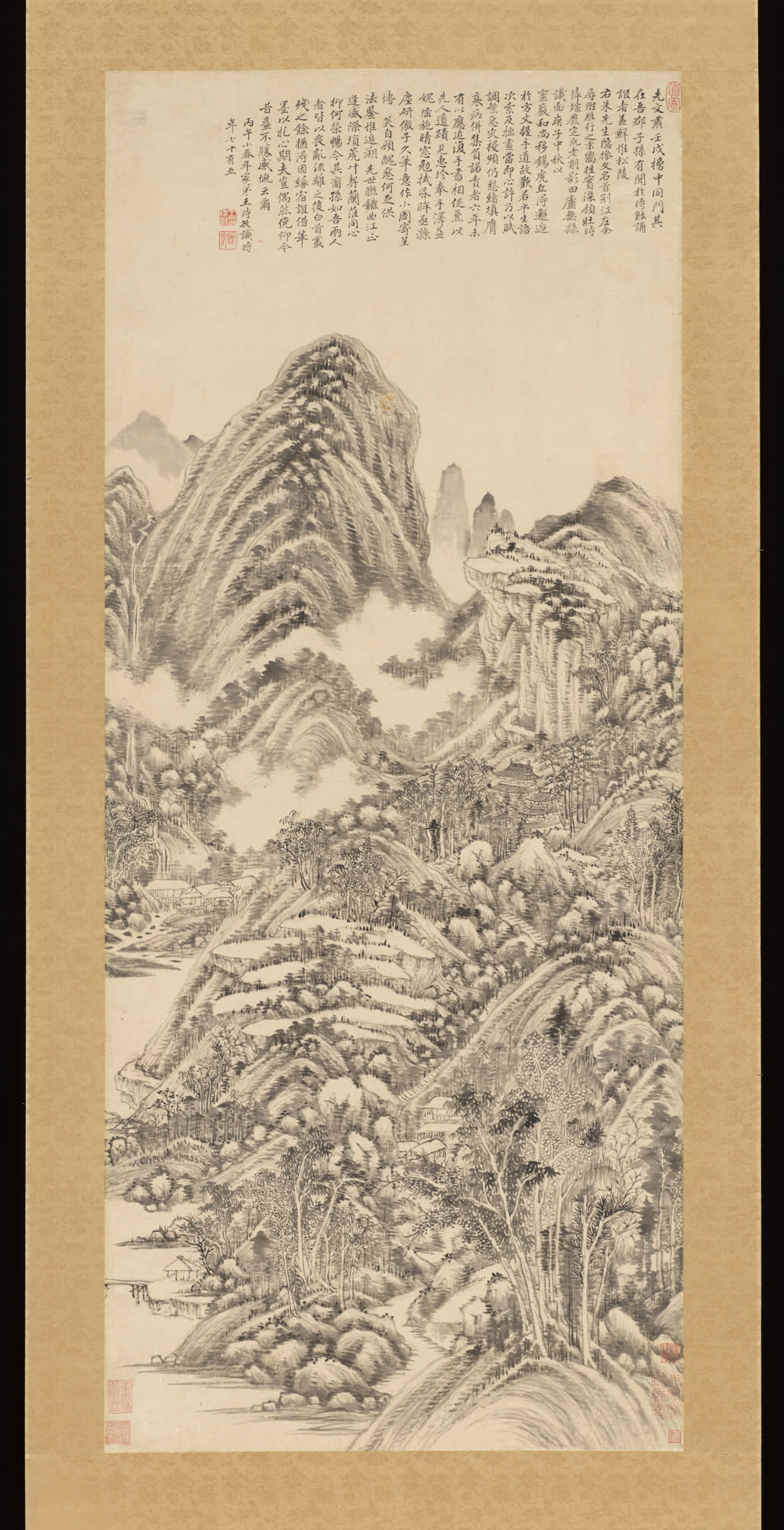 王时敏《仿黄公望山水》