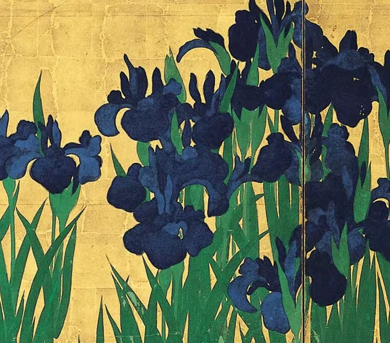 燕子花的花瓣