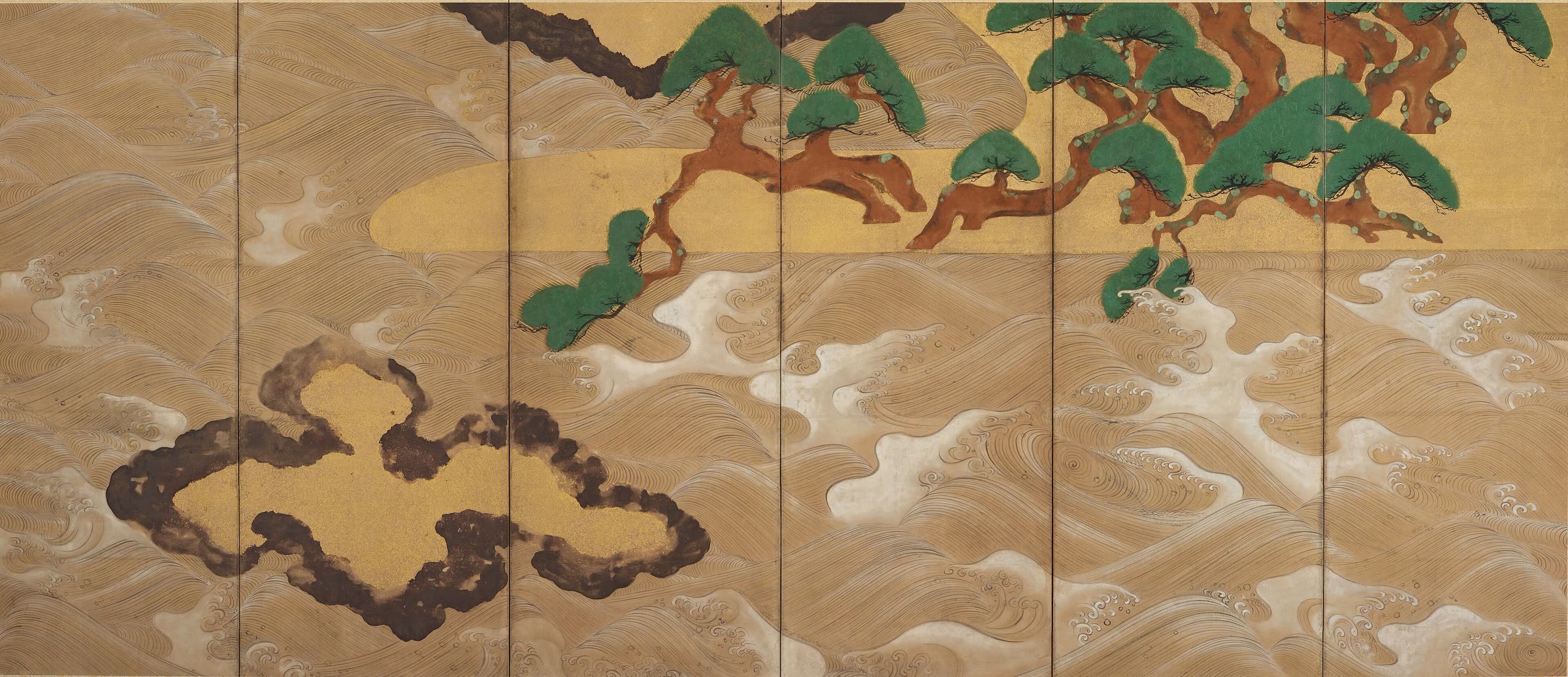 俵屋宗达《松岛图屏风》