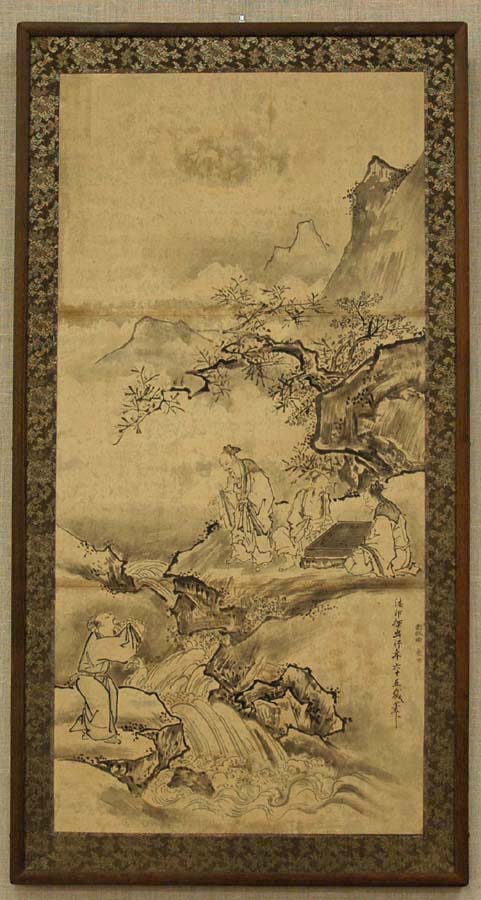 仿探幽的《围棋图》画稿