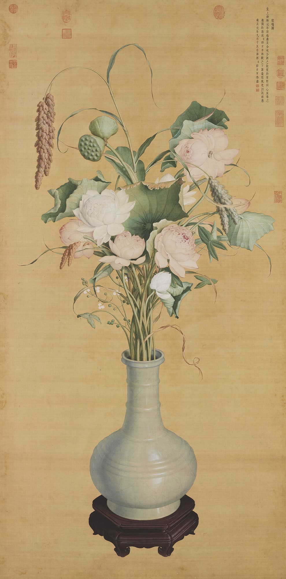 郎世宁《聚瑞图》