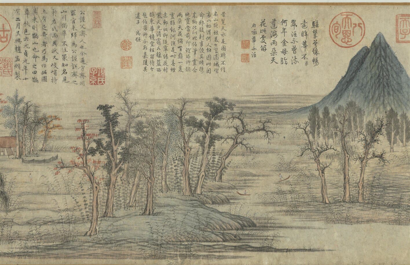 赵孟頫《鹊华秋色》上的乾隆题诗