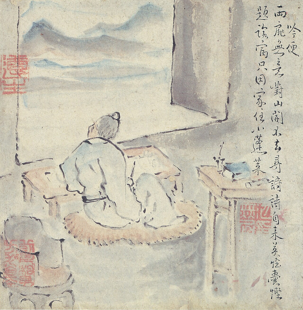 池大雅《十便图·吟便图》