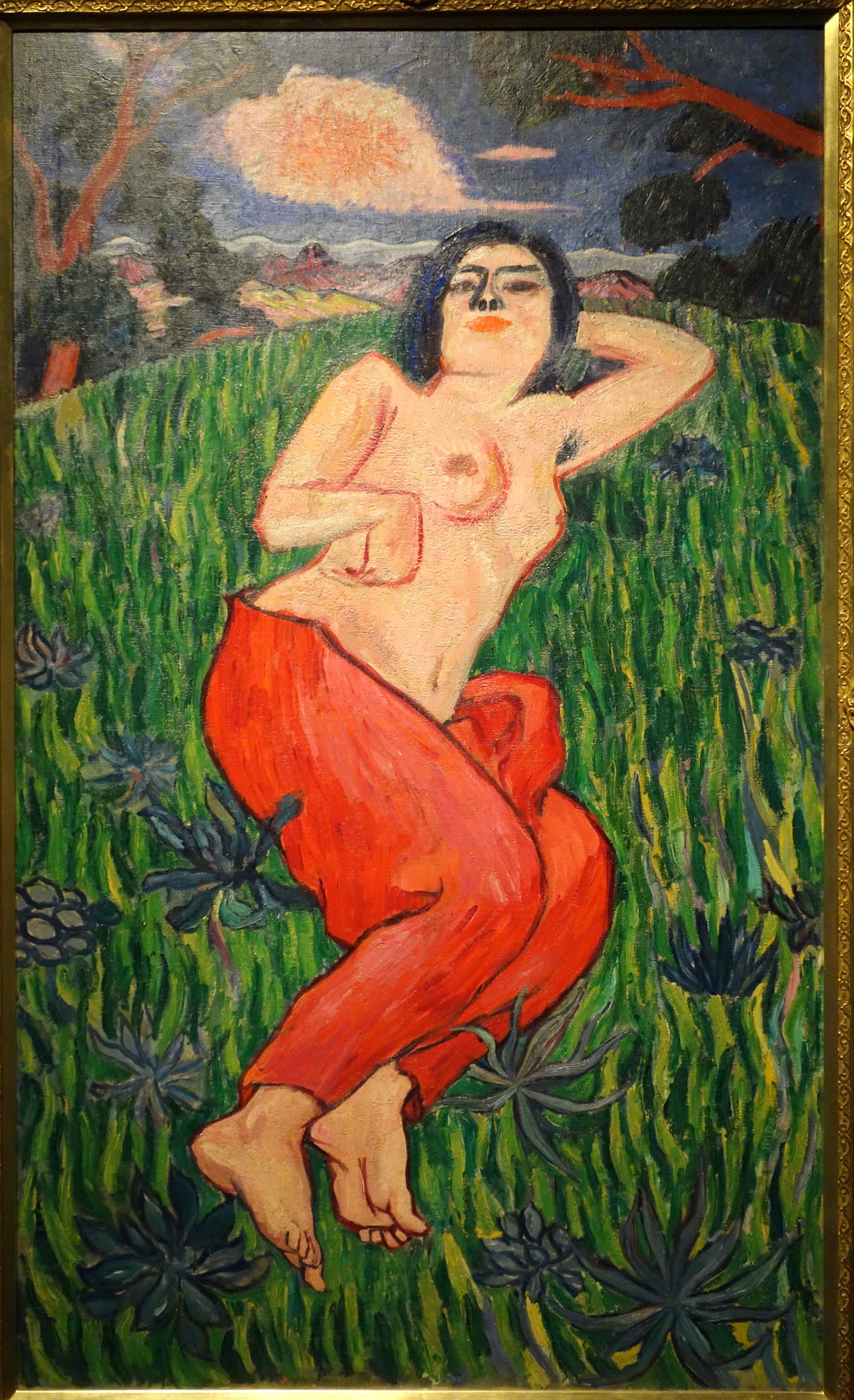 萬铁五郎《裸体美人》