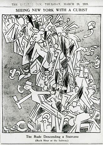 漫画《粗人下楼梯（地铁高峰）》