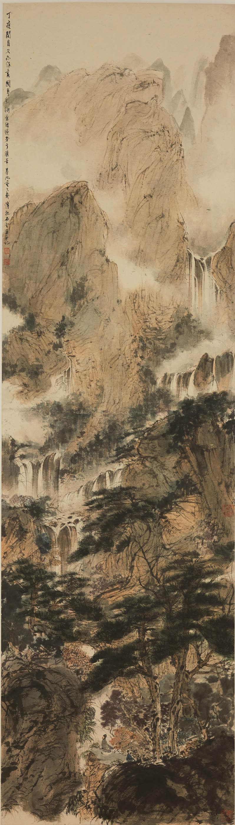 傅抱石《庐山谣诗意图》