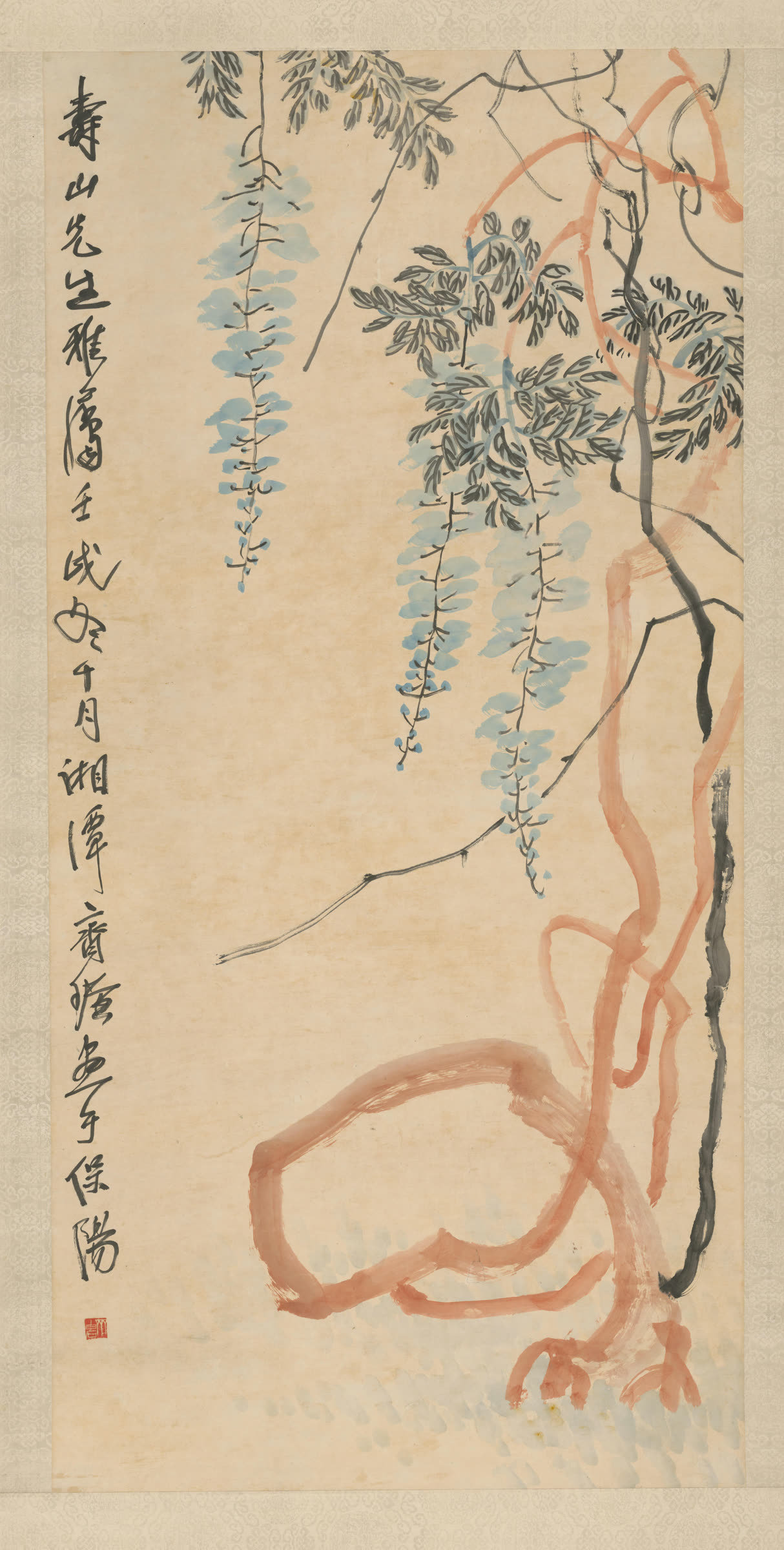 齐白石《画藤》轴