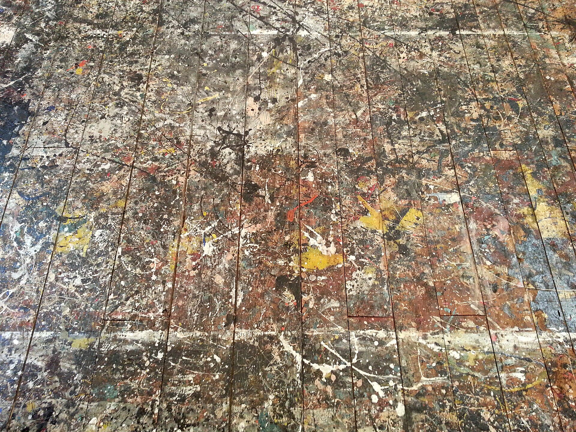 波洛克画室的地板